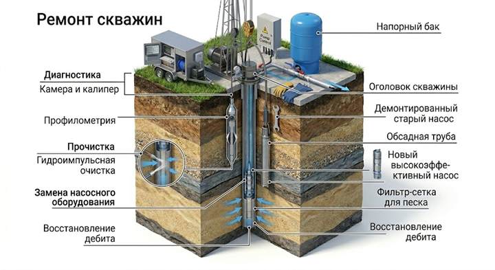 Ремонт скважин в Липецке